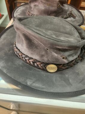 Barmah Australia Brown Leather Outback Hat